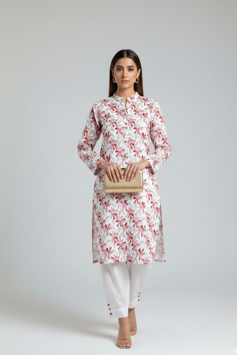 Printed Lawn Kurta Set