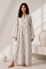 Linen Printed Kaftaan