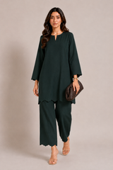 The Scallop Edit - Bottle Green