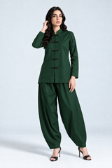 Mandarin Knot Set Bottle Green