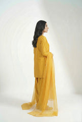 Korean Silk Yellow 3PC