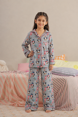 Penguin Parade Linen Night Suit