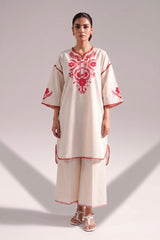 White Serne Lawn Cotton Set