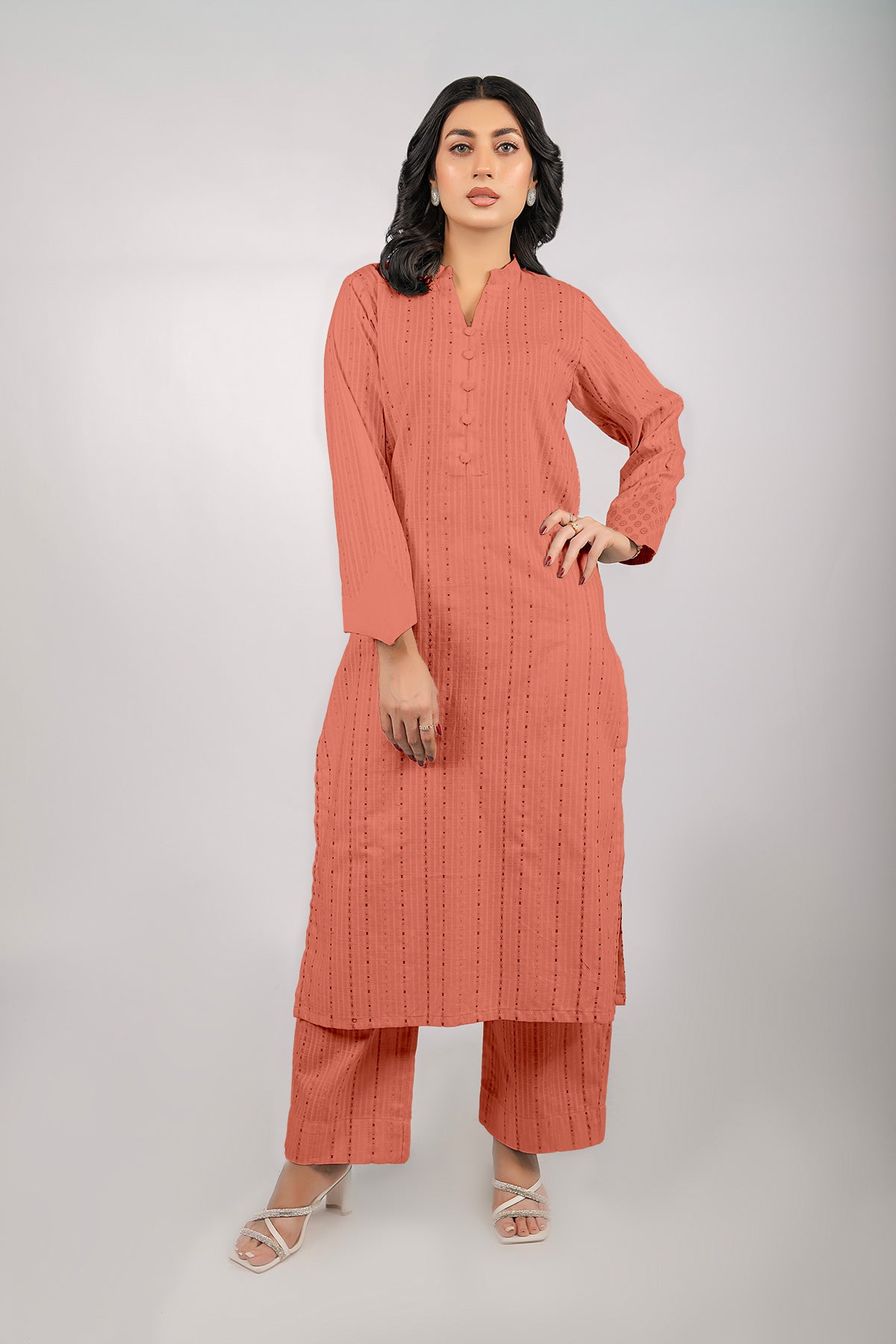 Dobby Lawn Peach 2PC