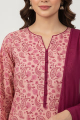 Slub Khaddar Print 3PC