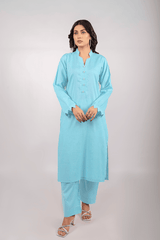 Sky Blue Lawn Cotton Solid 2P