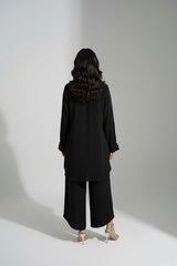 Black Crepe Coord Set