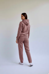 Cozy Fleece Straight Pants Tea Pink