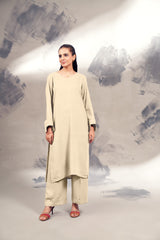 Silk Karandi Ivory 2 PC