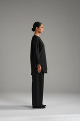 Lawn Relaxed Coord Set Black