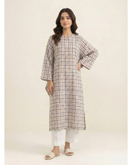 Checked Lawn Kurta Set