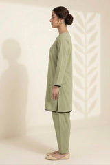 Sage Green Lawn Embellished Set