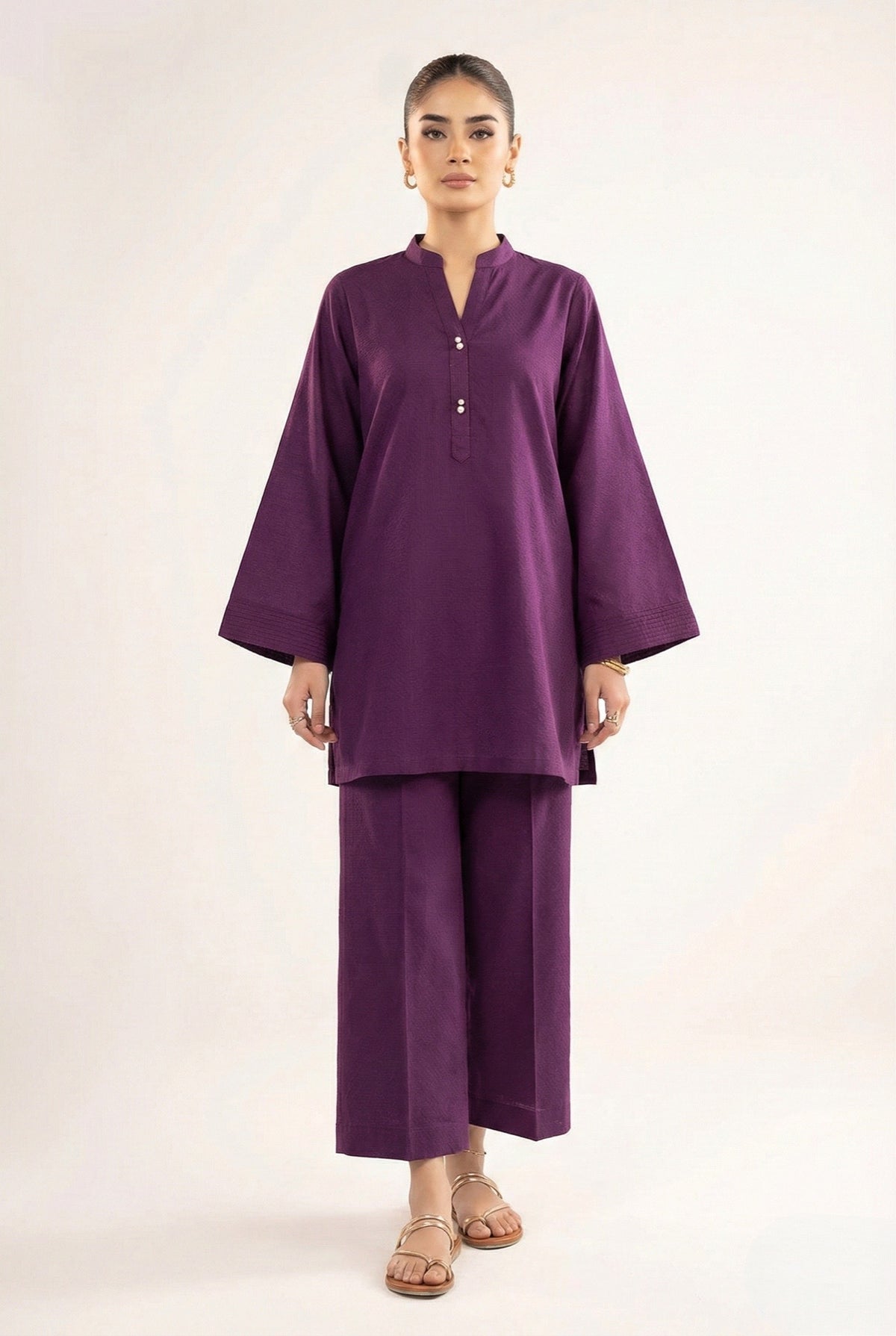 Dobby Lawn Purple Set