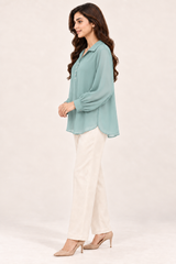 Pearl Top Sage Green