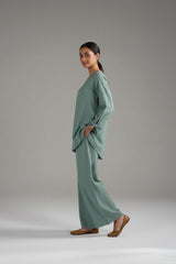 Lawn Relaxed Coord Set Cyan Blue