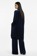 Velvet Coord Set Navy Blue