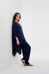 Navy Kaftan Wool Set