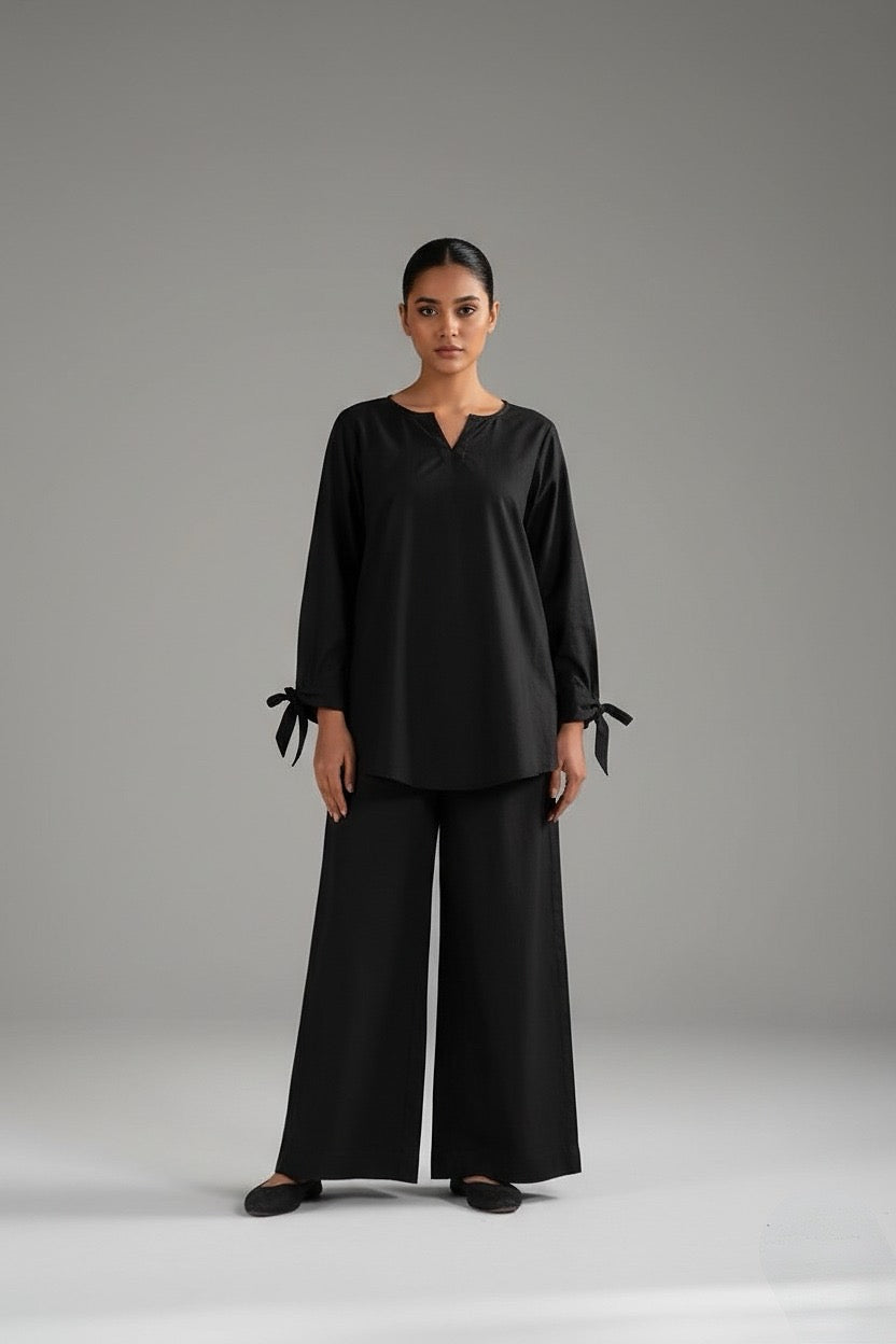 Lawn Relaxed Coord Set Black