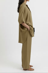 Relaxed Blend Set Camel Khaki