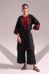 Black Serne Lawn Cotton Set