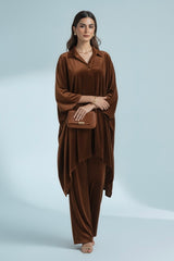 Relaxed Brown Velvet Set