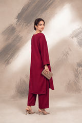 The Pintuck Edit - Maroon