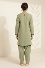 Sage Green Lawn Embellished Set
