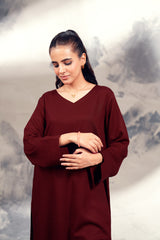 Silk Karandi Maroon 2 PC