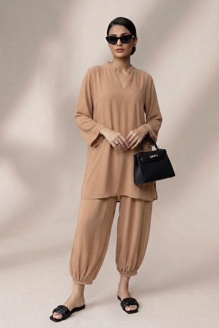 Nude Georgette Set