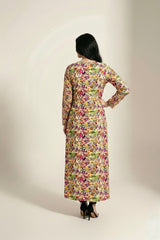 Printed Silk Lawn Kaftaan