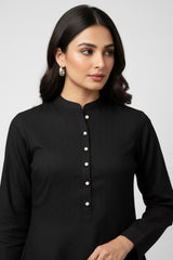 Black Dobby Cotton Set
