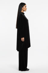 Velvet Coord Set Black