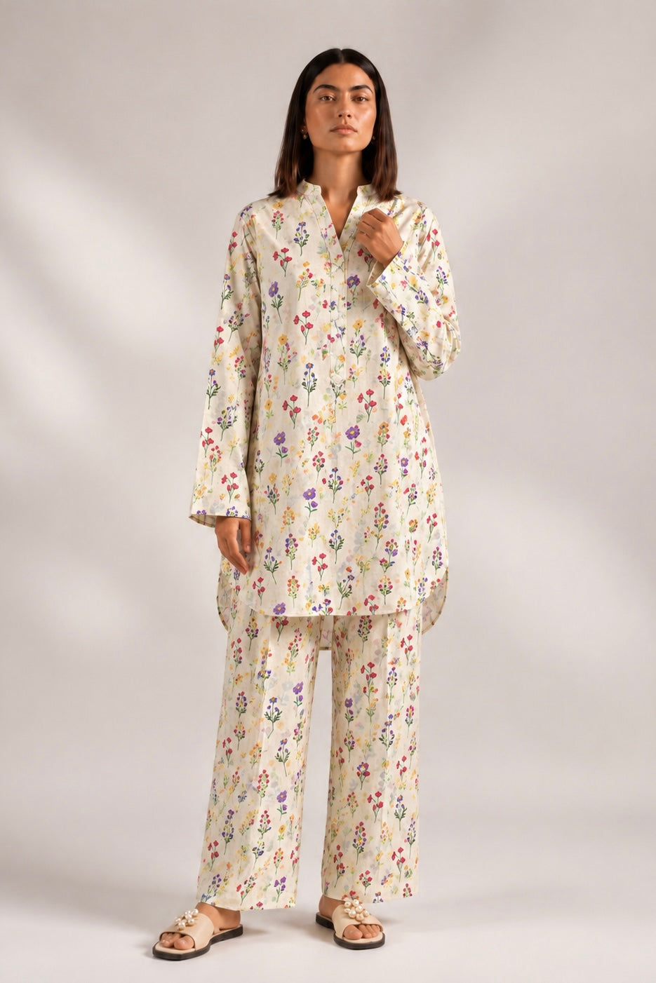Printed Lawn Coord Set