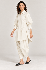 The Sculpted Poplin Set – White