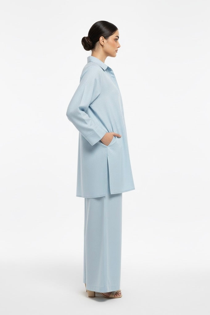 Relaxed Sky Blue Karandi Set