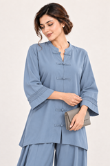 Poise Co-ord Set – Dusty Blue