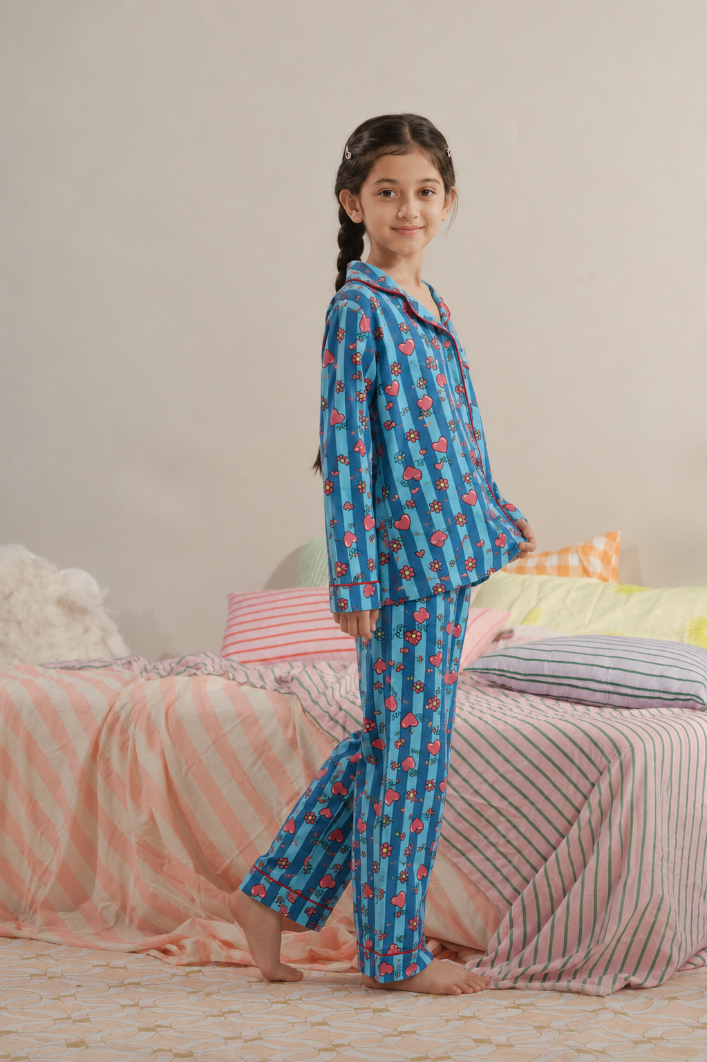 Heart Pop Linen PJ Set