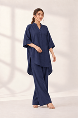 Relaxed Karandi Set Blue Navy