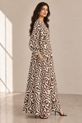 Printed Blend Kaftaan