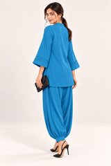 Poise Co-ord Set – Teal Blue