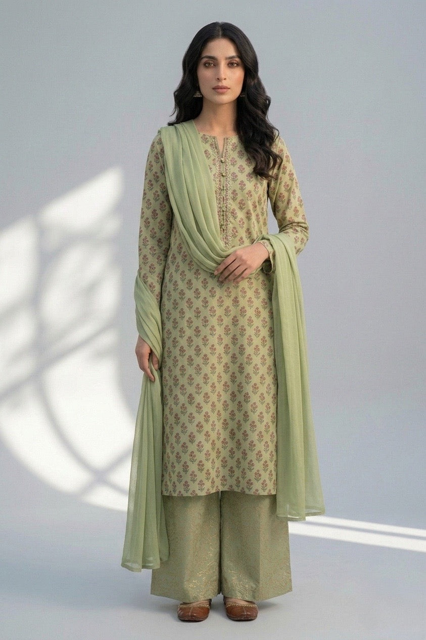 Printed Lawn Kurta Set