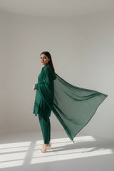 Dobby Cambric Emerald 3PC