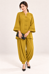Poise Co-ord Set – Dusty Mustard