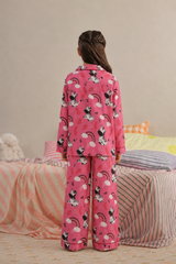Zebra Rainbow Linen Night Suit