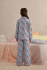 Penguin Parade Linen Night Suit