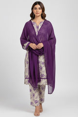 Slub Khaddar Print 3PC