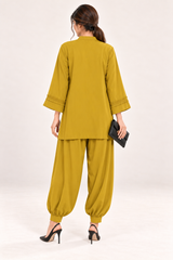 Poise Co-ord Set – Dusty Mustard