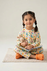 Pastel Bloom Kids Night Suit