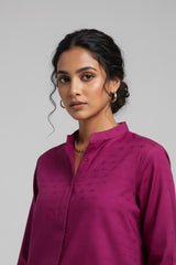 Magenta Dobby Cotton Set