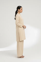 Cream Wool Co-ord Set